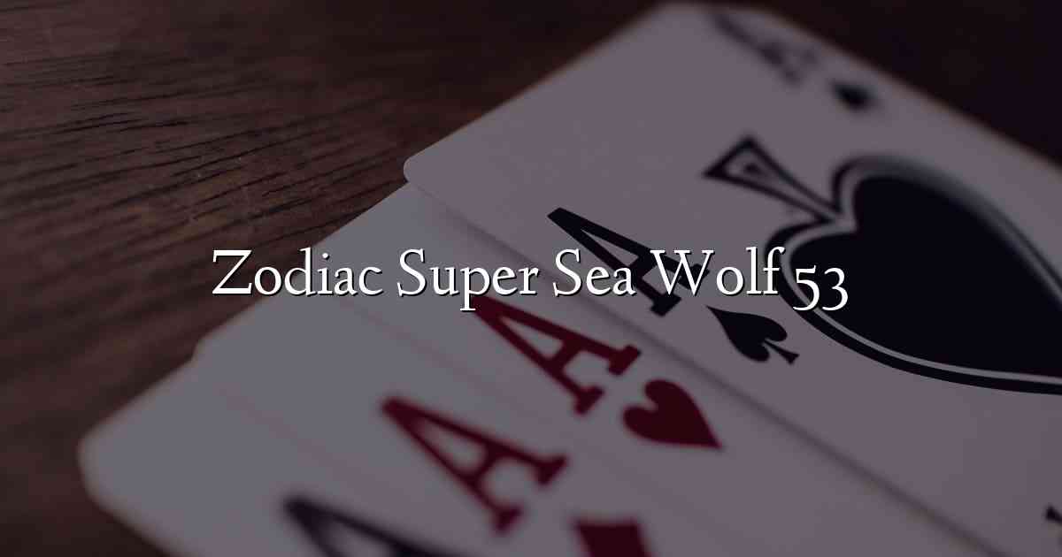 Zodiac Super Sea Wolf 53